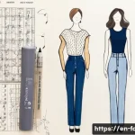 Home 15 패션디자인 실습 노트 작성법 - A well-organized fashion designer’s notebook page featuring a clean, consistent layout: top section ...